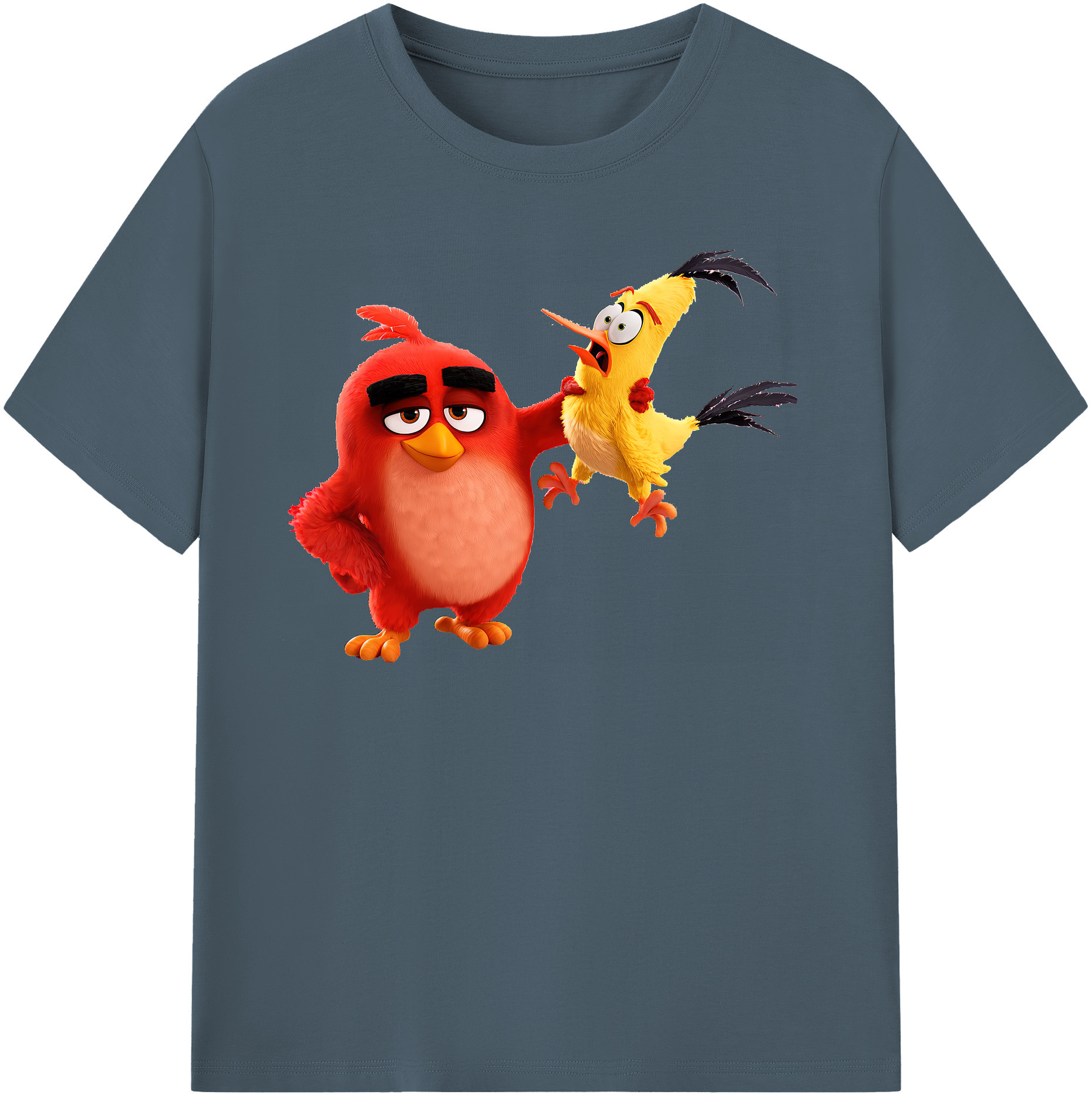 （画像用） Angry Birds アングリーバード 綿100％半袖Tシャツ（フロントプリント）